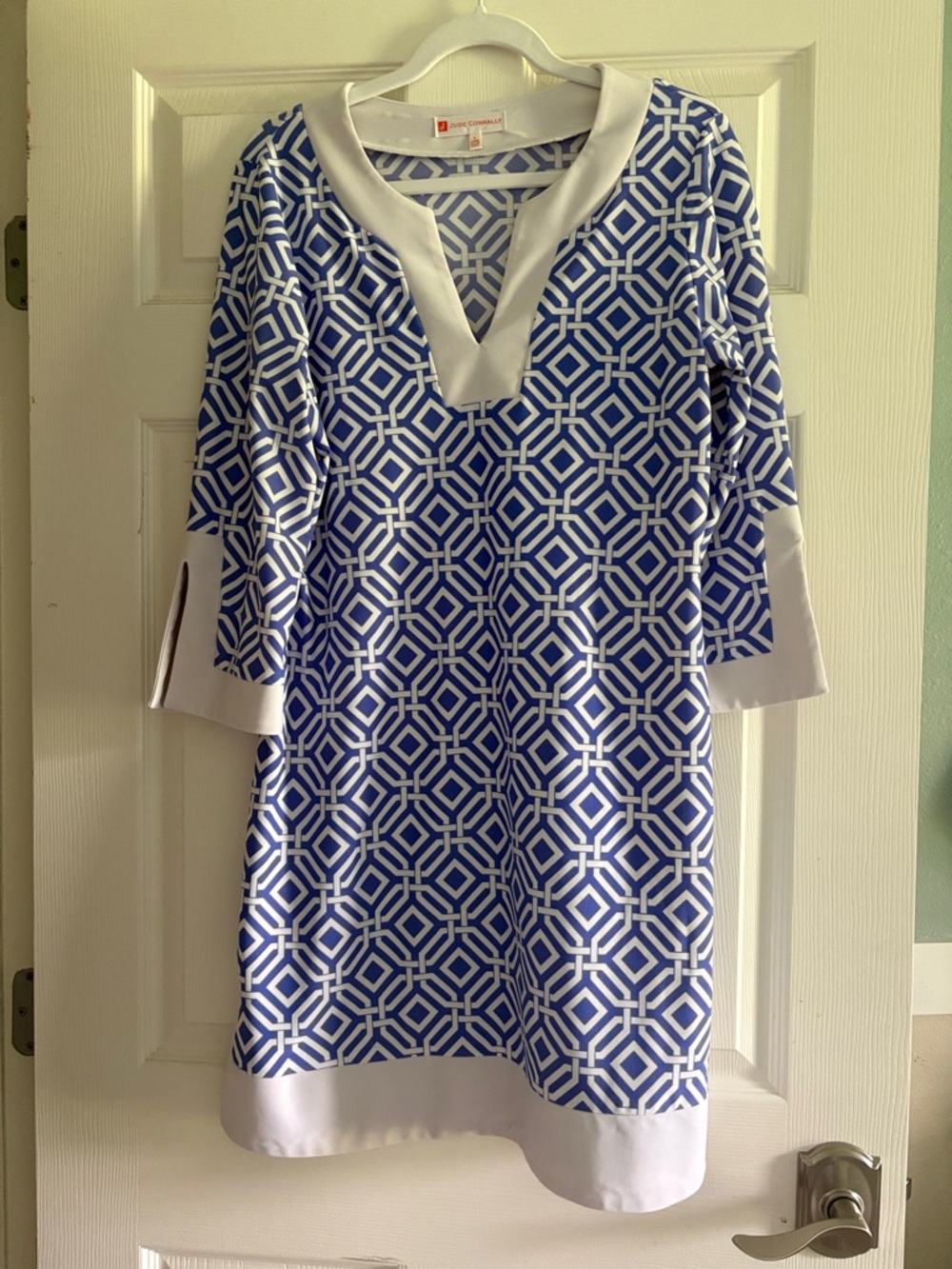 Jude Connally Periwinkle Geometric Dress